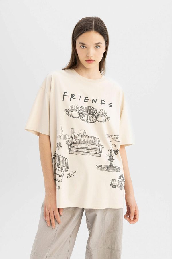 DEFACTO DEFACTO Friends Oversize Fit Crew Neck Printed T-Shirt