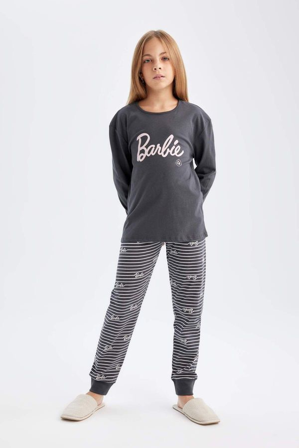 DEFACTO DEFACTO Girl Barbie Long Sleeve Pajama Set