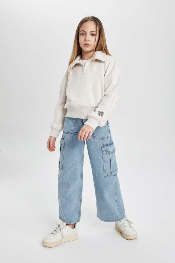 DEFACTO DEFACTO Girl Cargo Fit Wide Leg Jeans