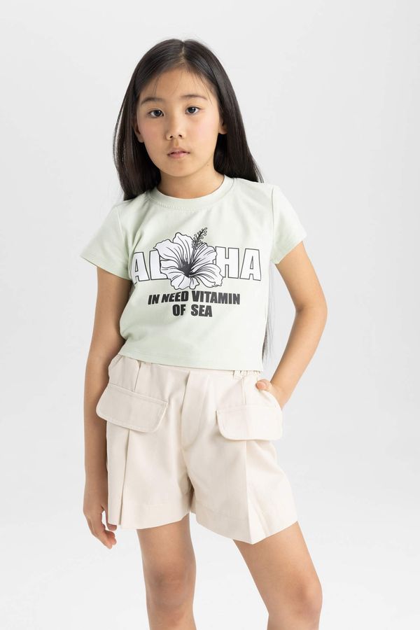 DEFACTO DEFACTO Girl Printed Short Sleeve T-Shirt