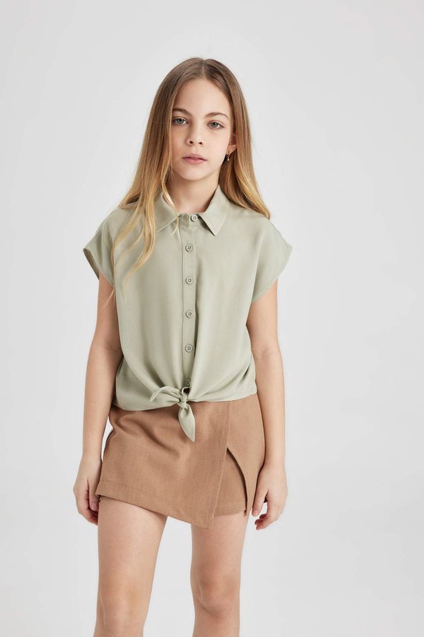 DEFACTO DEFACTO Girl Short Sleeve Crop Shirt