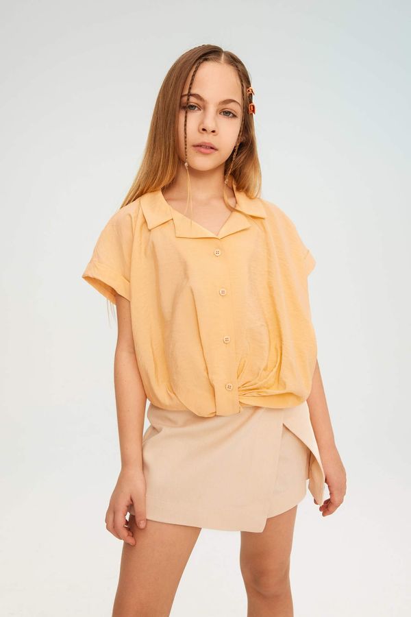 DEFACTO DEFACTO Girl Short Sleeve Crop Shirt