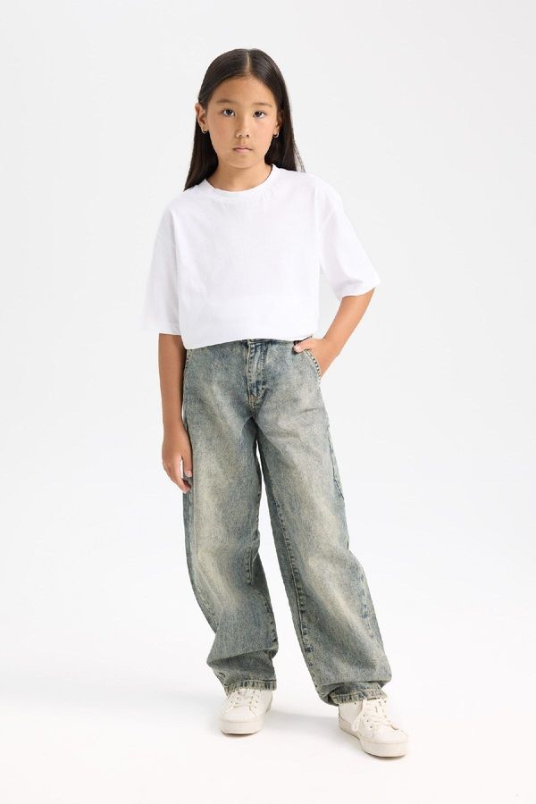 DEFACTO DEFACTO Girl Wide Baggy Fit Jogger Leg Pants