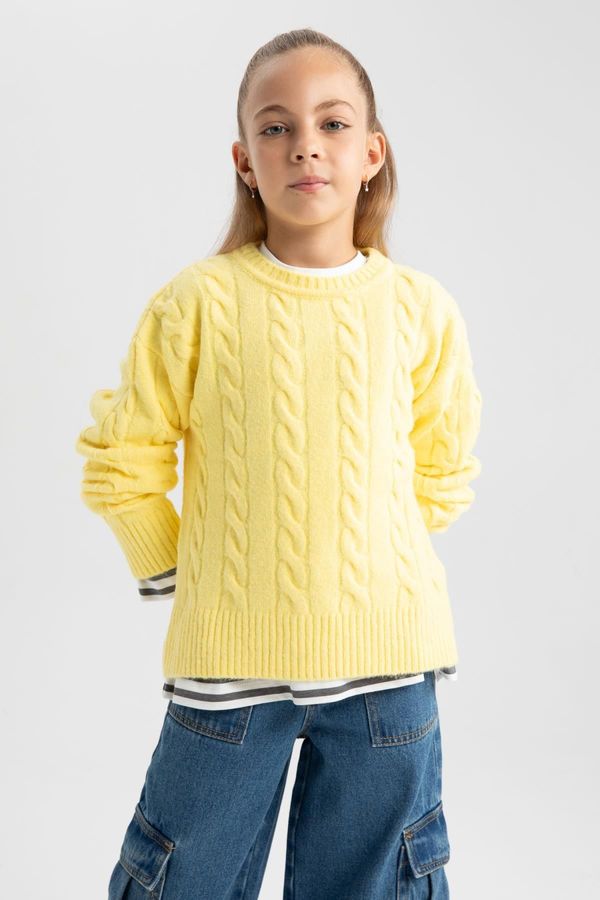 DEFACTO DEFACTO Girl&#39;s Crew Neck Sweater