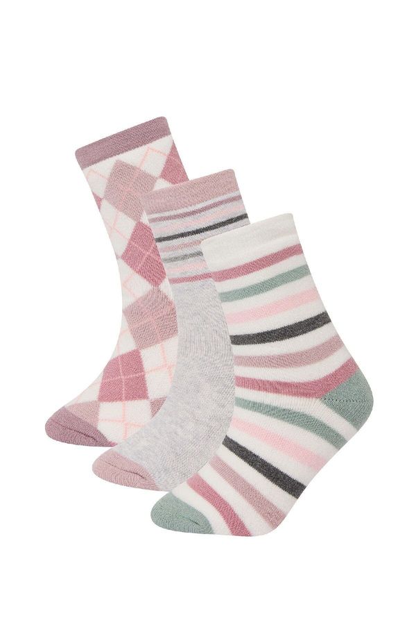 DEFACTO DEFACTO Girls 3-Pack Cotton Long Socks