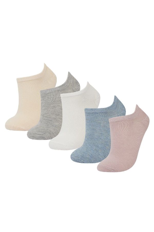 DEFACTO DEFACTO Girls 5-Pack Cotton Ankle Socks