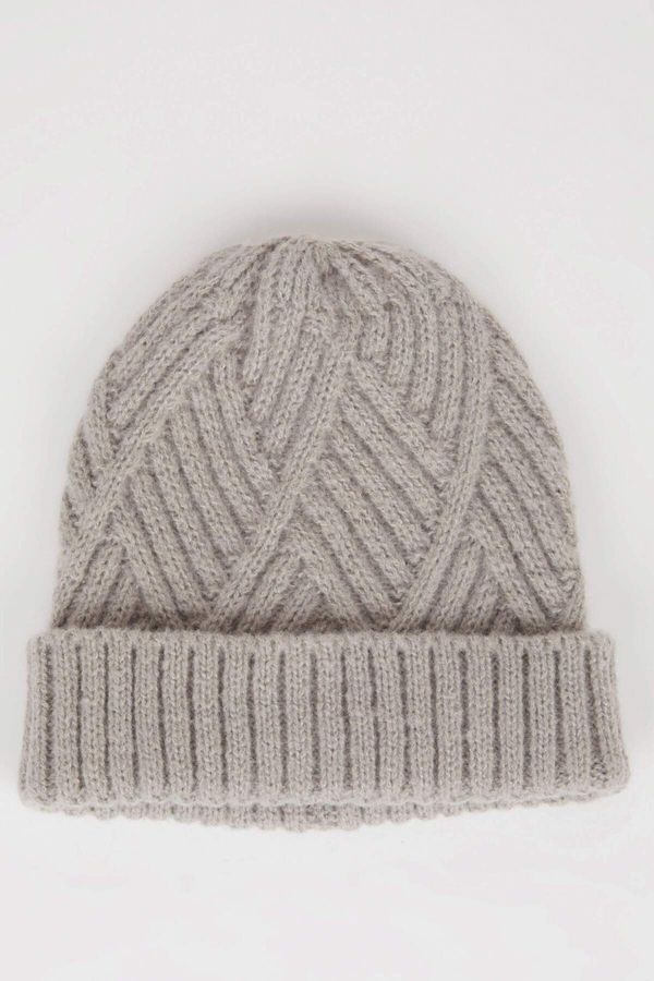 DEFACTO DEFACTO Girl's Basic Plain Knitted Beanie