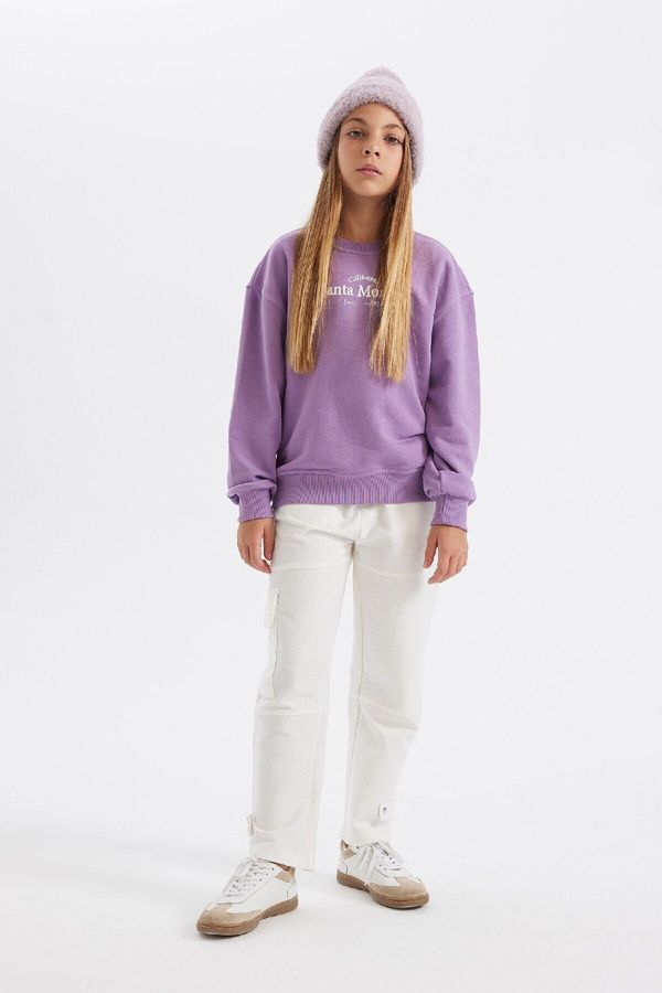 DEFACTO DEFACTO Girl's Carrot Fit Cargo Pocket Sweatpants