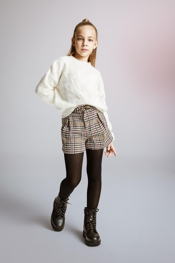 DEFACTO DEFACTO Girls Checkered Shorts