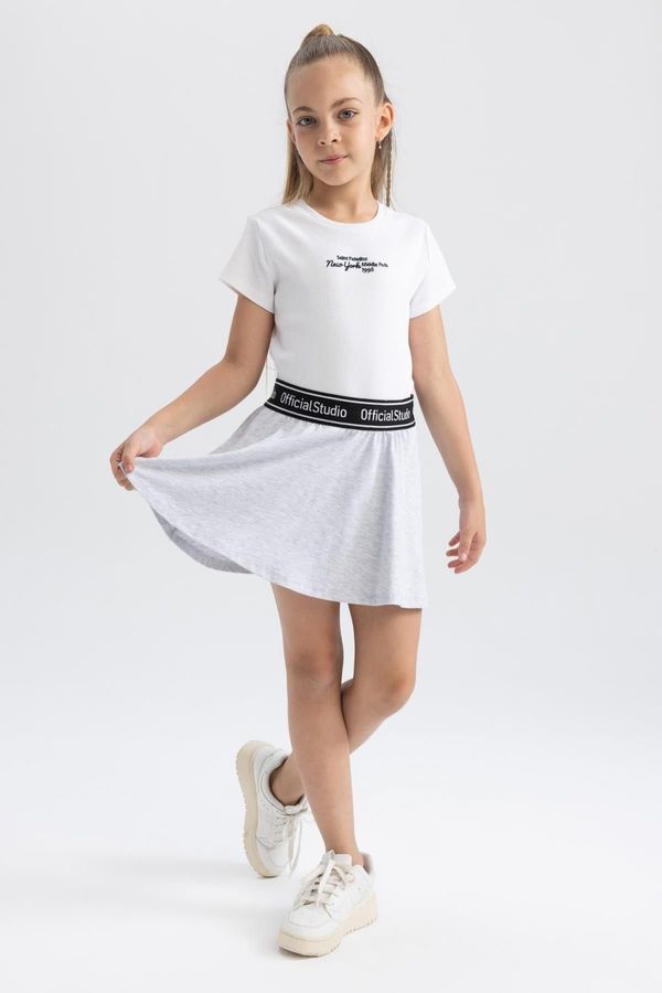 DEFACTO DEFACTO Girls Combed Cotton Short Skirt