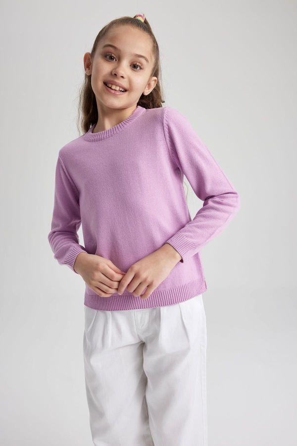 DEFACTO DEFACTO Girl's Crew Neck School Sweater