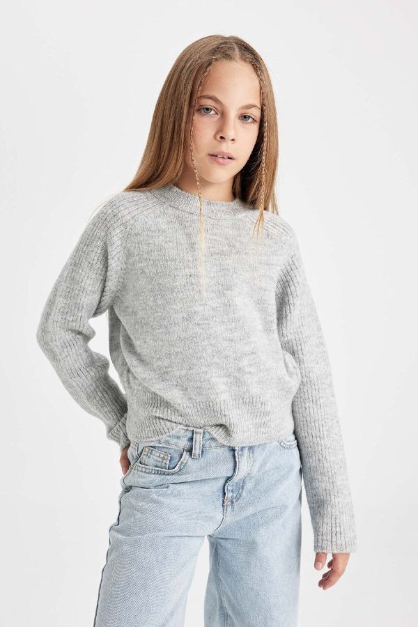 DEFACTO DEFACTO Girl's Crew Neck Sweater