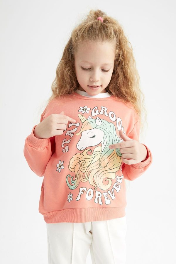 DEFACTO DEFACTO Girl's Crew Neck Sweatshirt