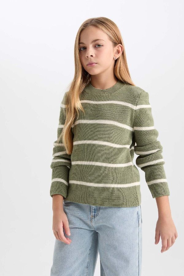 DEFACTO DEFACTO Girl's Fitted Crew Neck Sweater