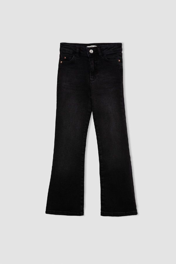 DEFACTO DEFACTO Girl's Flare Fit Bell-bottom Jeans