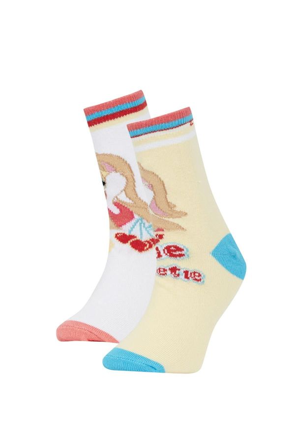 DEFACTO DEFACTO Girls' Looney Tunes 2-Piece Cotton Long Socks