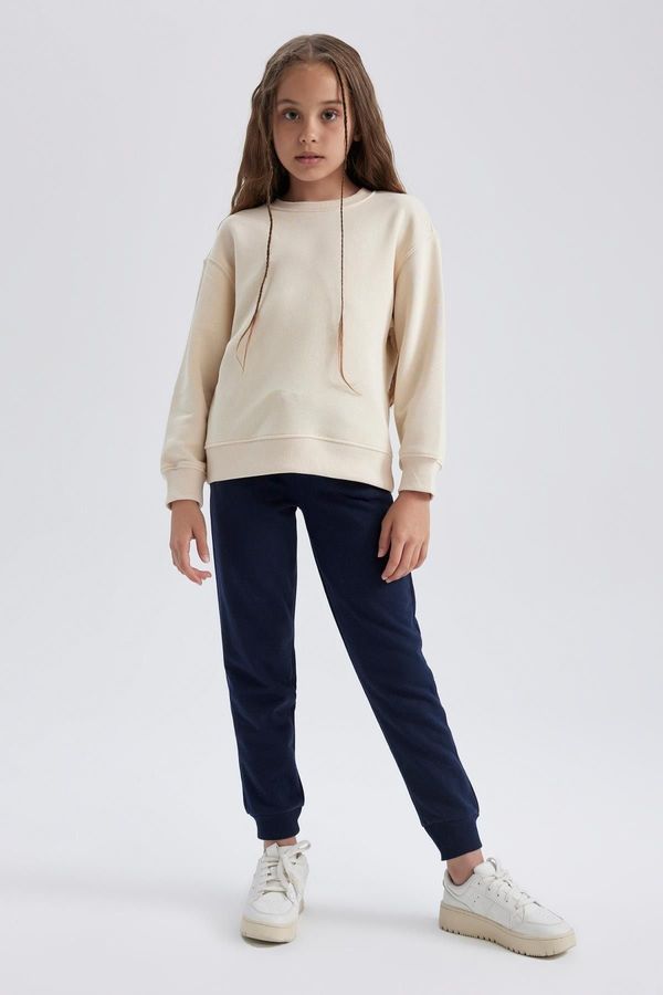 DEFACTO DEFACTO Girls Navy Blue School Sweatpants