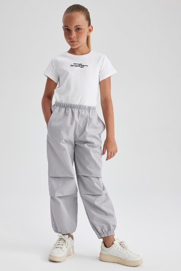 DEFACTO DEFACTO Girl's Parachute Cotton Trousers