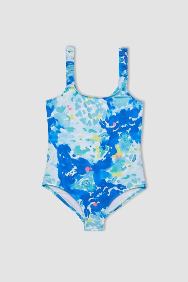 DEFACTO DEFACTO Girl's Patterned Swimsuit