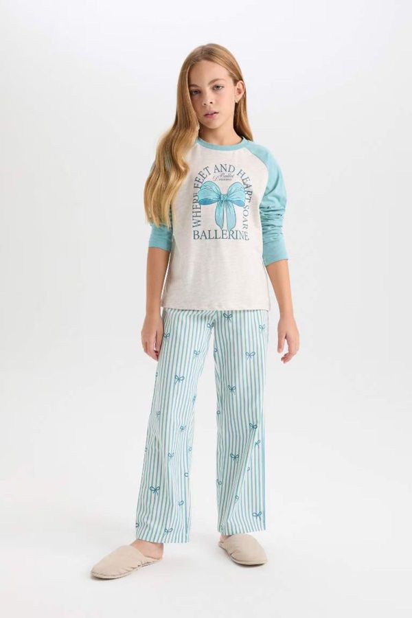 DEFACTO DEFACTO Girls Regular Fit 2-Piece Pajama Set