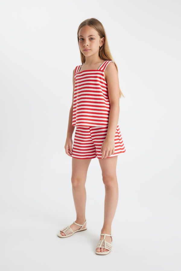 DEFACTO DEFACTO Girls' Striped Shorts