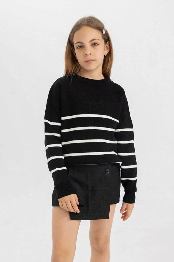 DEFACTO DEFACTO Girls' Sweater Black Z0194a6/bk27