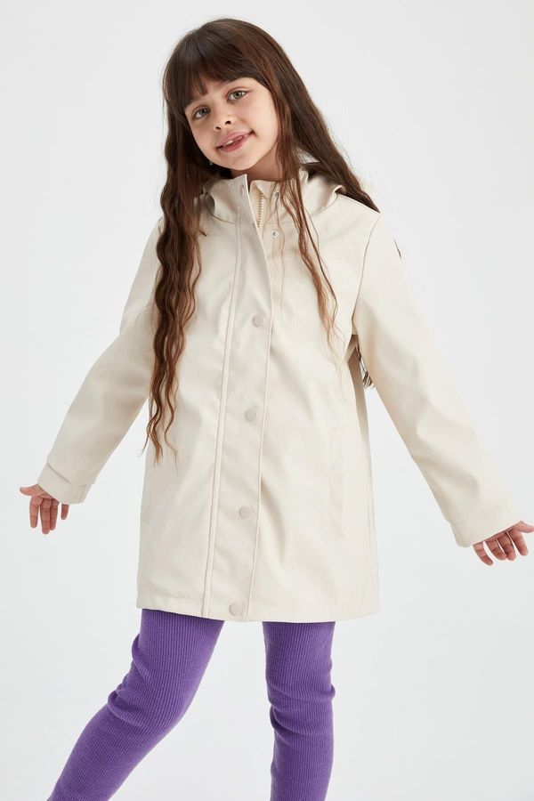 DEFACTO DEFACTO Girls Waterproof Hooded Raincoat