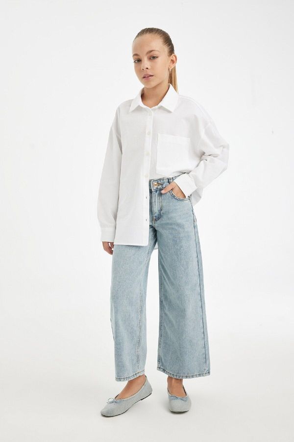 DEFACTO DEFACTO Girl's Wide Leg Wide Leg Trousers