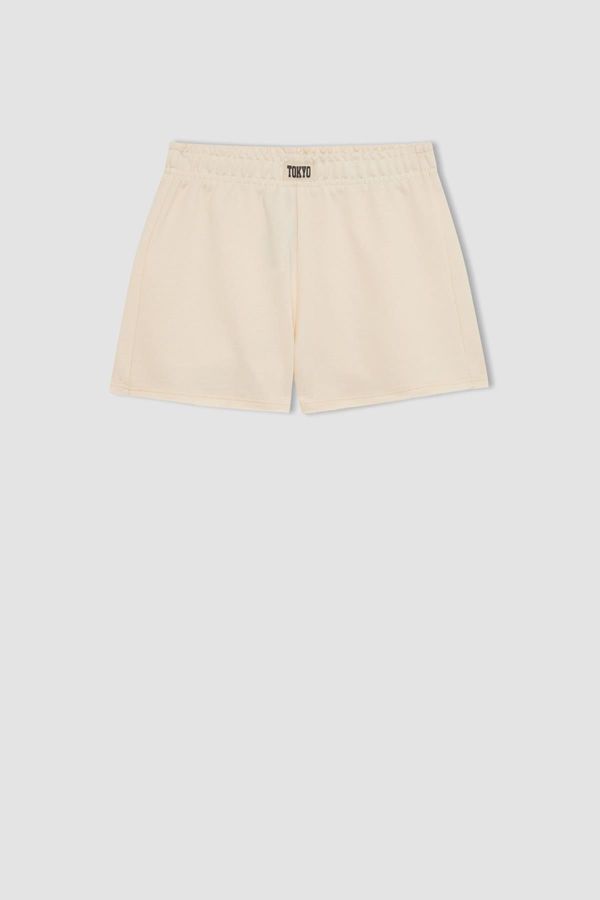 DEFACTO DEFACTO Girl's Woven Labeled Shorts