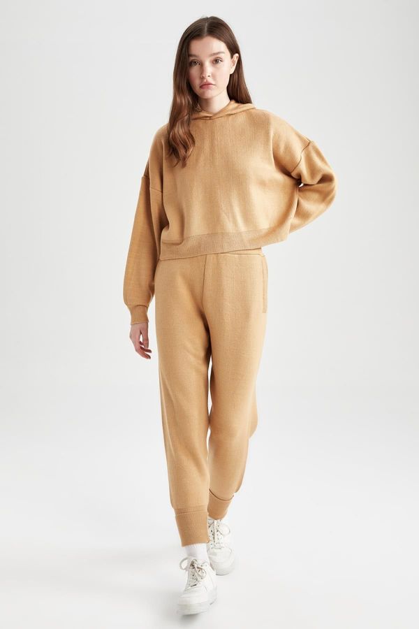 DEFACTO DEFACTO Knitwear Jogger Pants Basic Straight Waist Elastic Leg Pocket