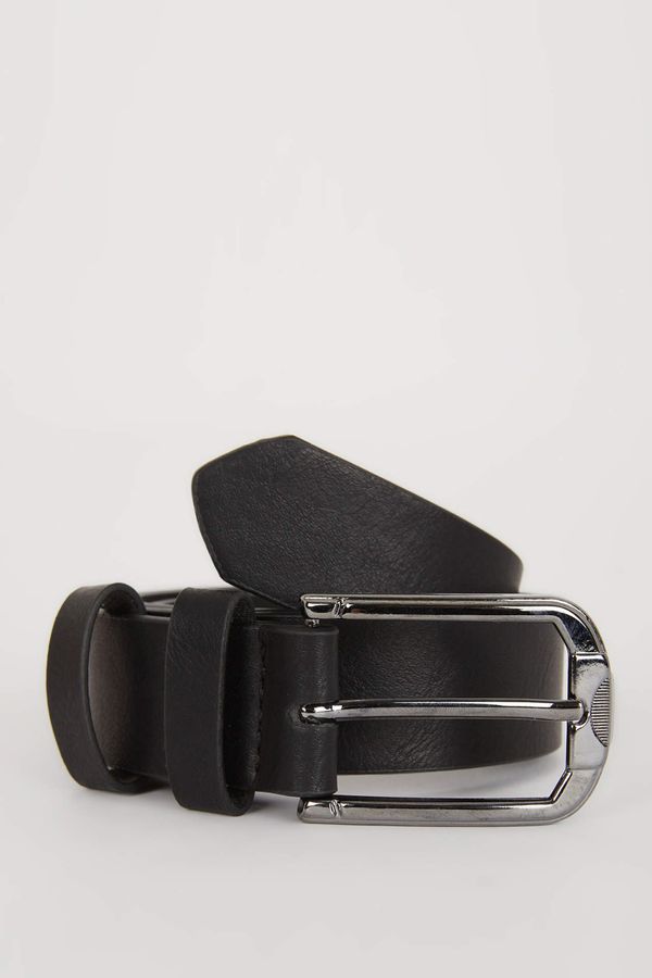DEFACTO DEFACTO Man Rectangle Clasp Faux Leather Classic Belt
