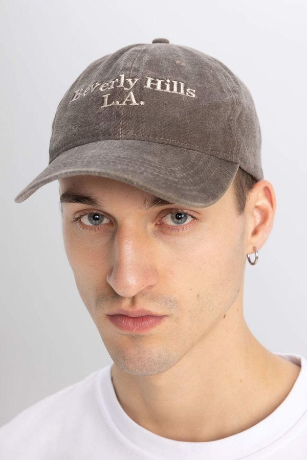DEFACTO DEFACTO Man Woven Embroidered Hat