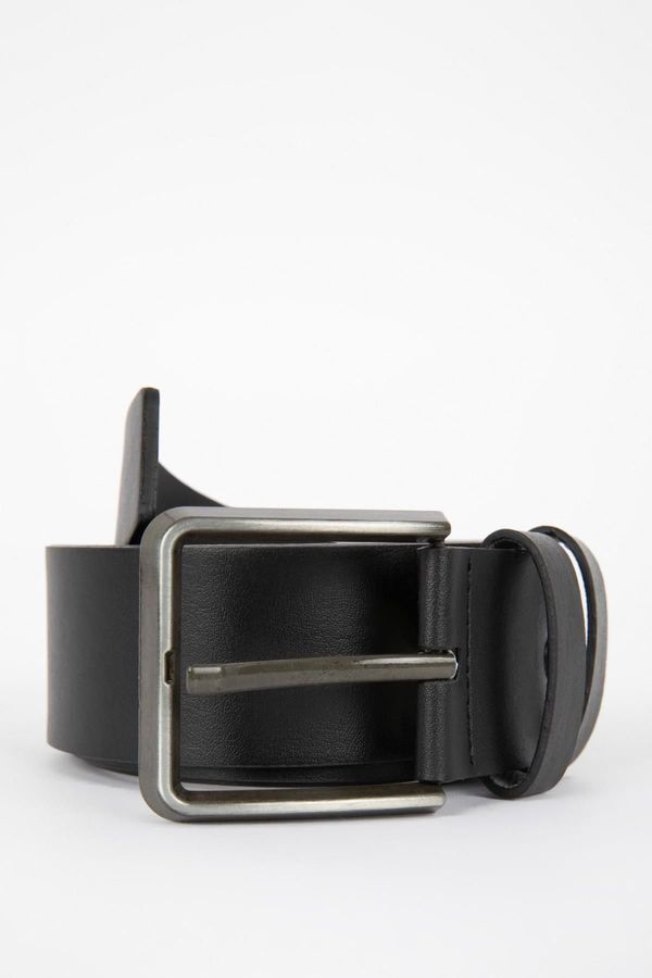 DEFACTO DEFACTO Men&#39;s Faux Leather Wide Jean Belt