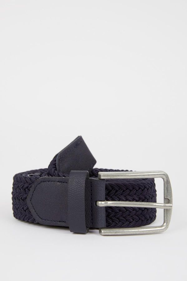 DEFACTO DEFACTO Men&#39;s Rectangular Buckle Jean Belt