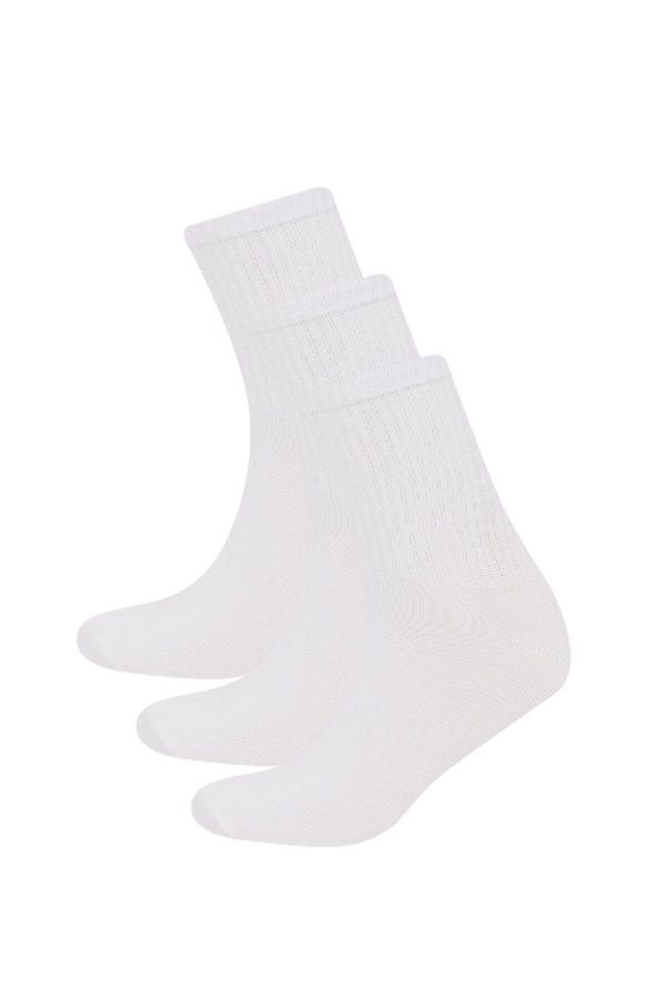 DEFACTO DEFACTO Men's 3-Pack Cotton Ankle Socks