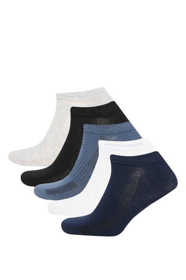 DEFACTO DEFACTO Men's 5-Pack Cotton Ankle Socks