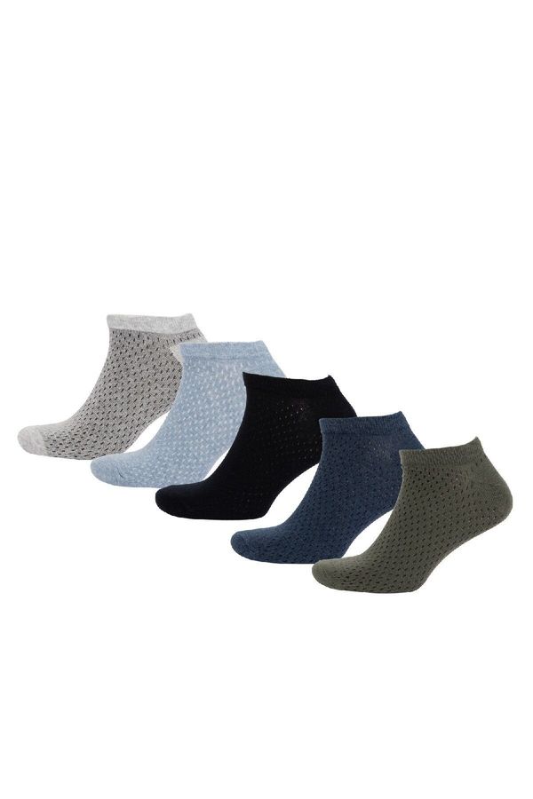 DEFACTO DEFACTO Men's 5-Pack Cotton Ankle Socks