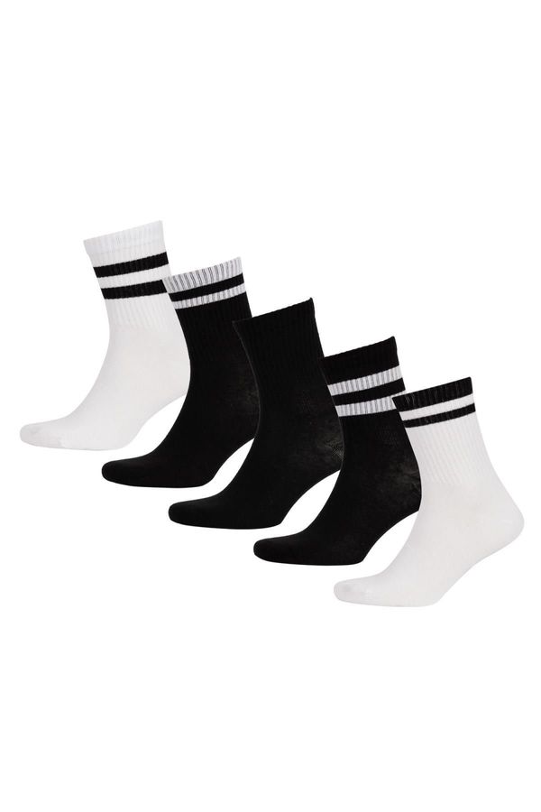 DEFACTO DEFACTO Men's 5 Pack Cotton Crewneck Socks