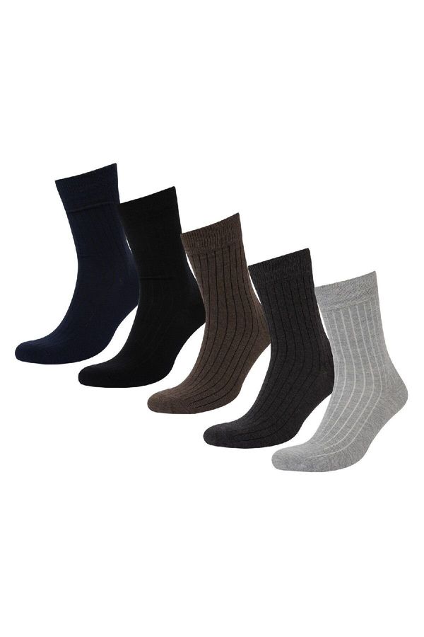 DEFACTO DEFACTO Men's 5 Pack Cotton Long Socks