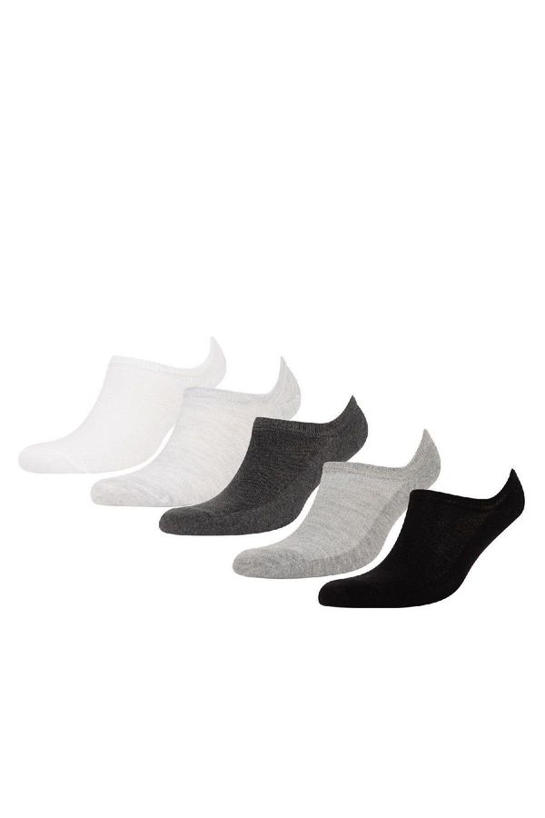 DEFACTO DEFACTO Men's 5-Pack Cotton Sneaker Socks