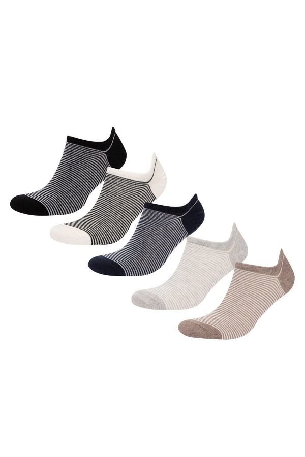 DEFACTO DEFACTO Men's 5-Pack Cotton Sneaker Socks