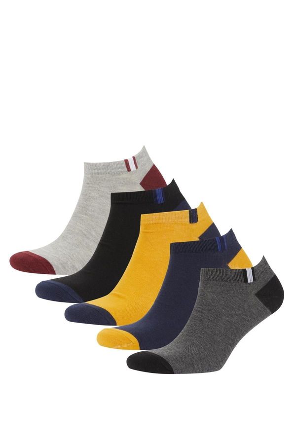 DEFACTO DEFACTO Men's 5-Piece Cotton Booties Socks