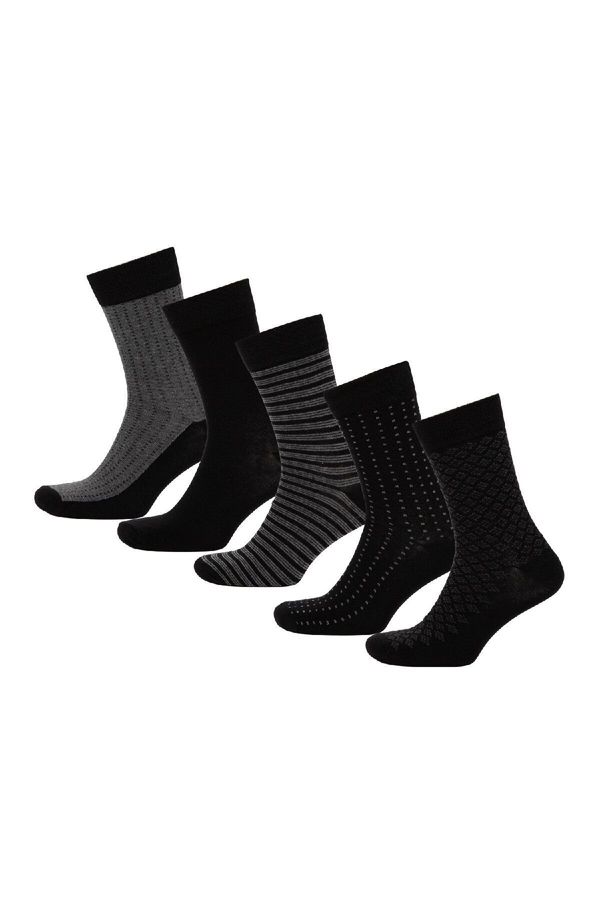 DEFACTO DEFACTO Men's 5-Piece Cotton Long Socks