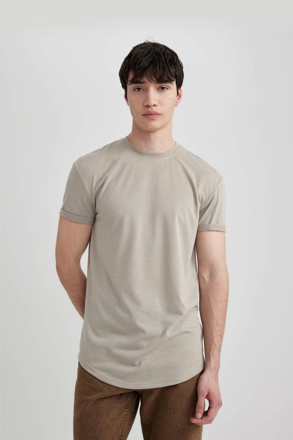 DEFACTO DEFACTO Men's Beige T-Shirt - N2104AZ/BG730