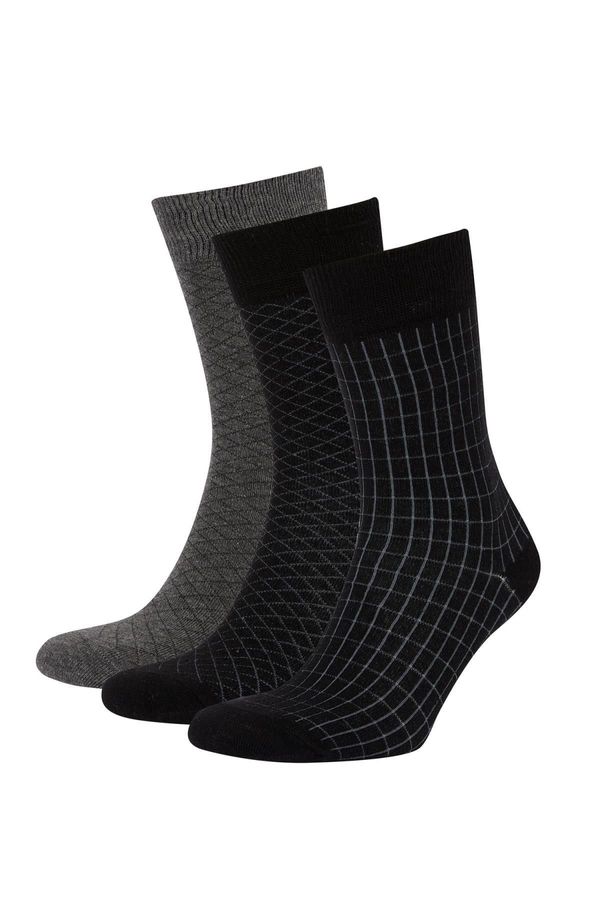 DEFACTO DEFACTO Men's Cotton 3-Piece Socks