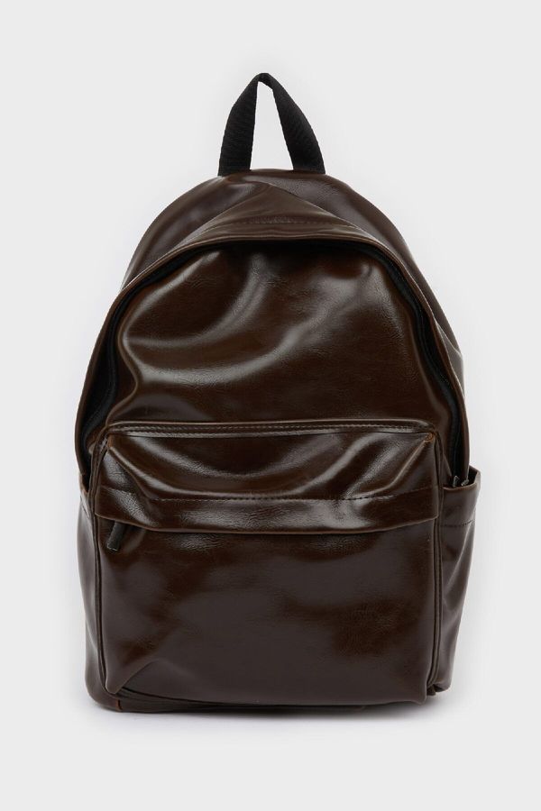 DEFACTO DEFACTO Men's Faux Leather Backpack