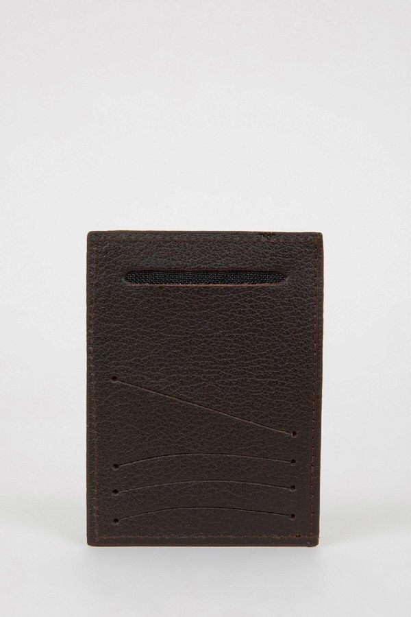 DEFACTO DEFACTO Men's Faux Leather Card Holder