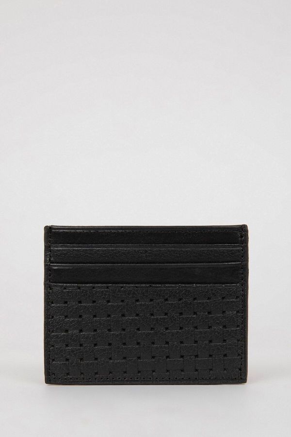 DEFACTO DEFACTO Men's Faux Leather Card Holder