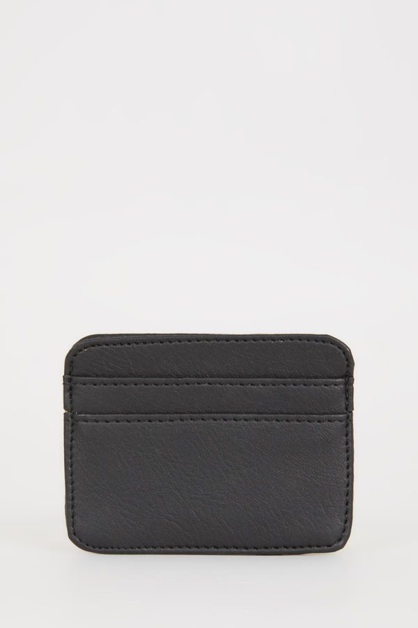 DEFACTO DEFACTO Men's Faux Leather Card Holder