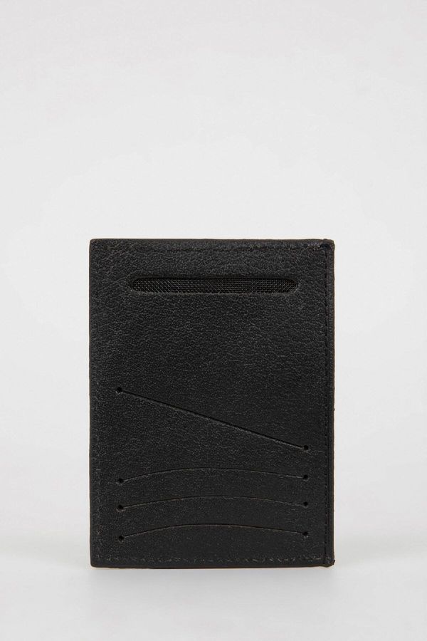 DEFACTO DEFACTO Men's Faux Leather Card Holder